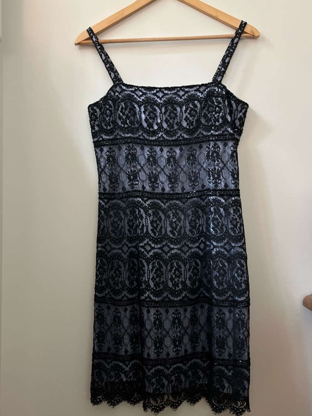 Rimini Black Lace Midi Slip Dress